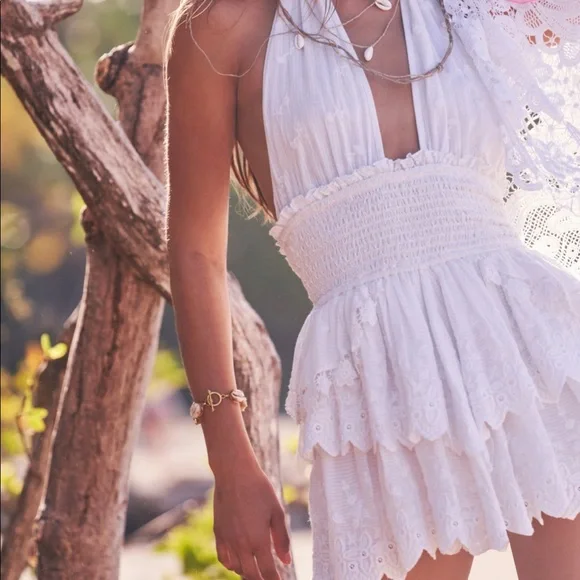 LOVESHACKFANCY ICONIC HALTER DRESS - Picture 3 of 6